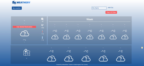  صورة للمشروع موقع الطقس (Weathery)