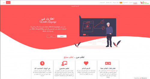  صورة للمشروع موقع World Languages للتعليم