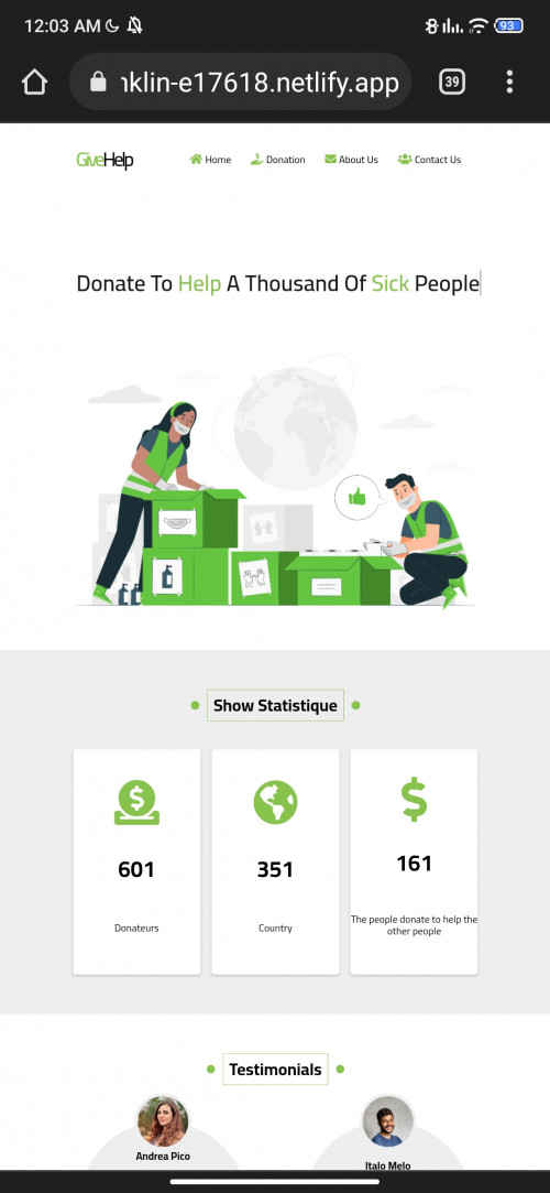  صورة للمشروع GiveHelpWebsite