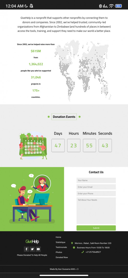  صورة للمشروع GiveHelpWebsite