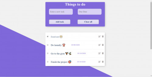  صورة للمشروع Simple to-do list